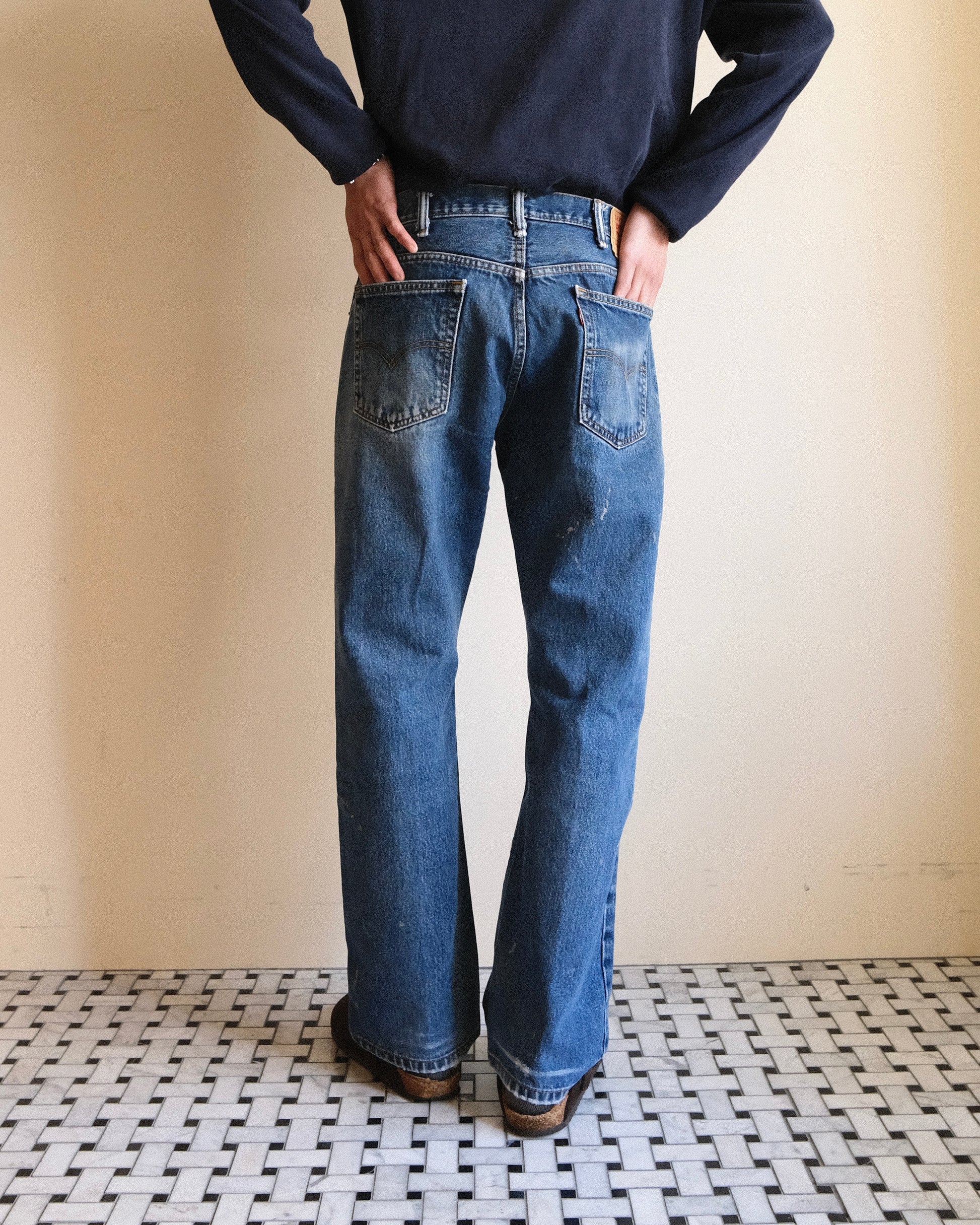 祐天寺・五本木・学芸大学の古着屋、セレクトショップ。[17. Levi's 517 Bootcut Denim Pants / W34 L30]