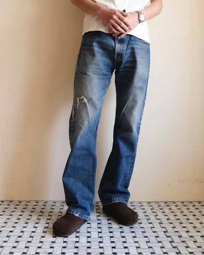 祐天寺・五本木・学芸大学の古着屋、セレクトショップ。[18. Levi's 517 Bootcut Denim Pants / W34 L32]