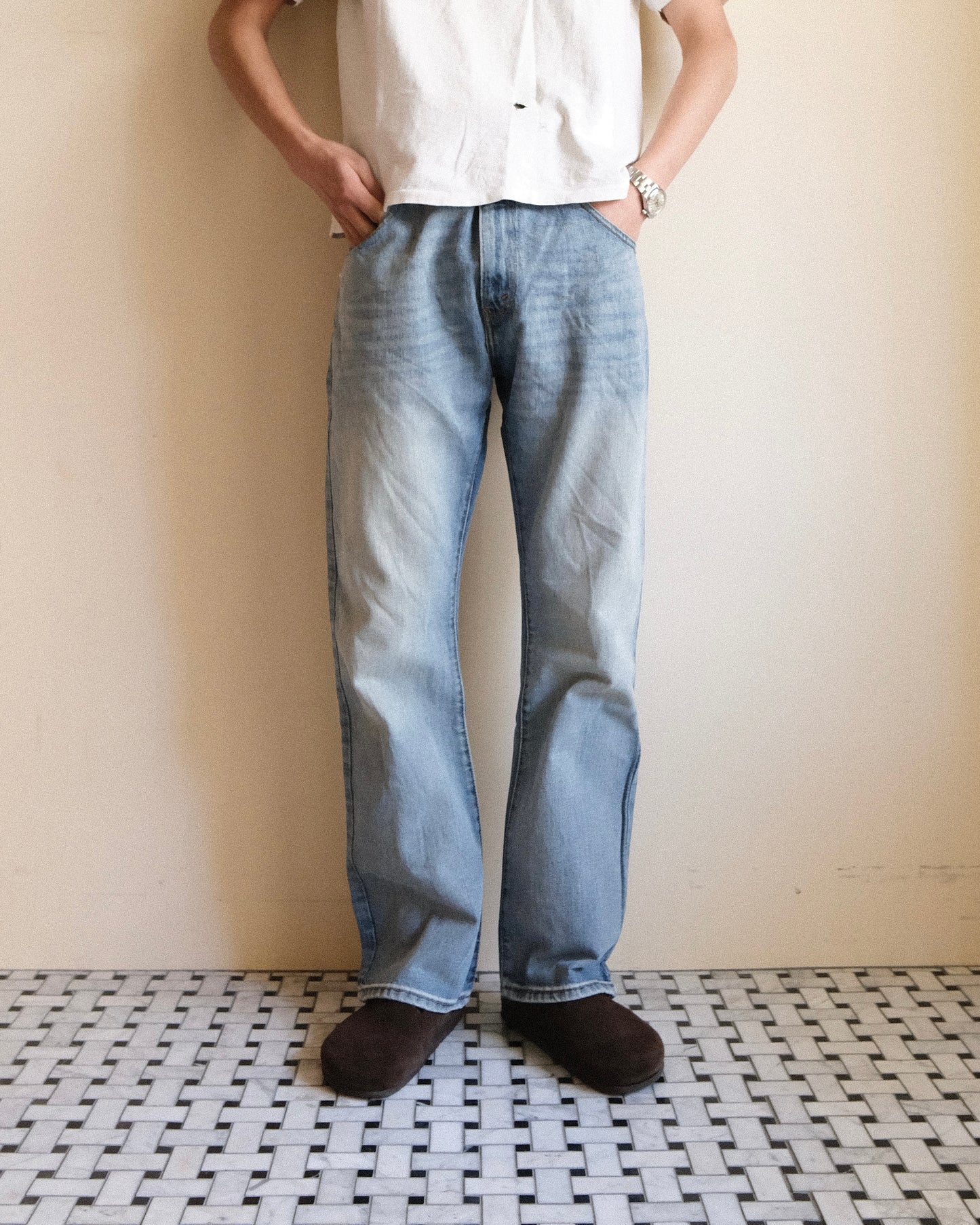 祐天寺・五本木・学芸大学の古着屋、セレクトショップ。[7. Levi's 517 Bootcut Denim Pants / W34 L30]