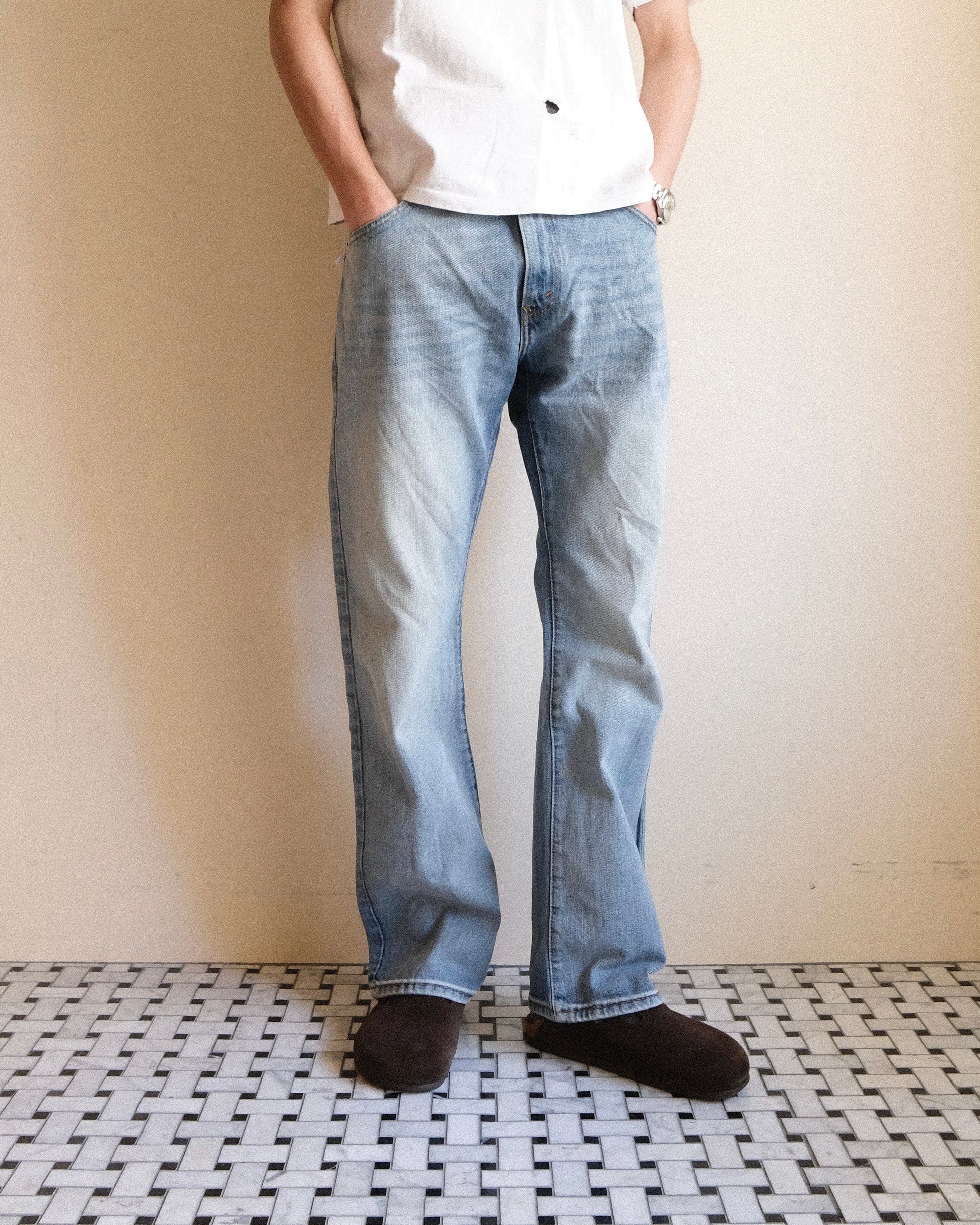祐天寺・五本木・学芸大学の古着屋、セレクトショップ。[7. Levi's 517 Bootcut Denim Pants / W34 L30]