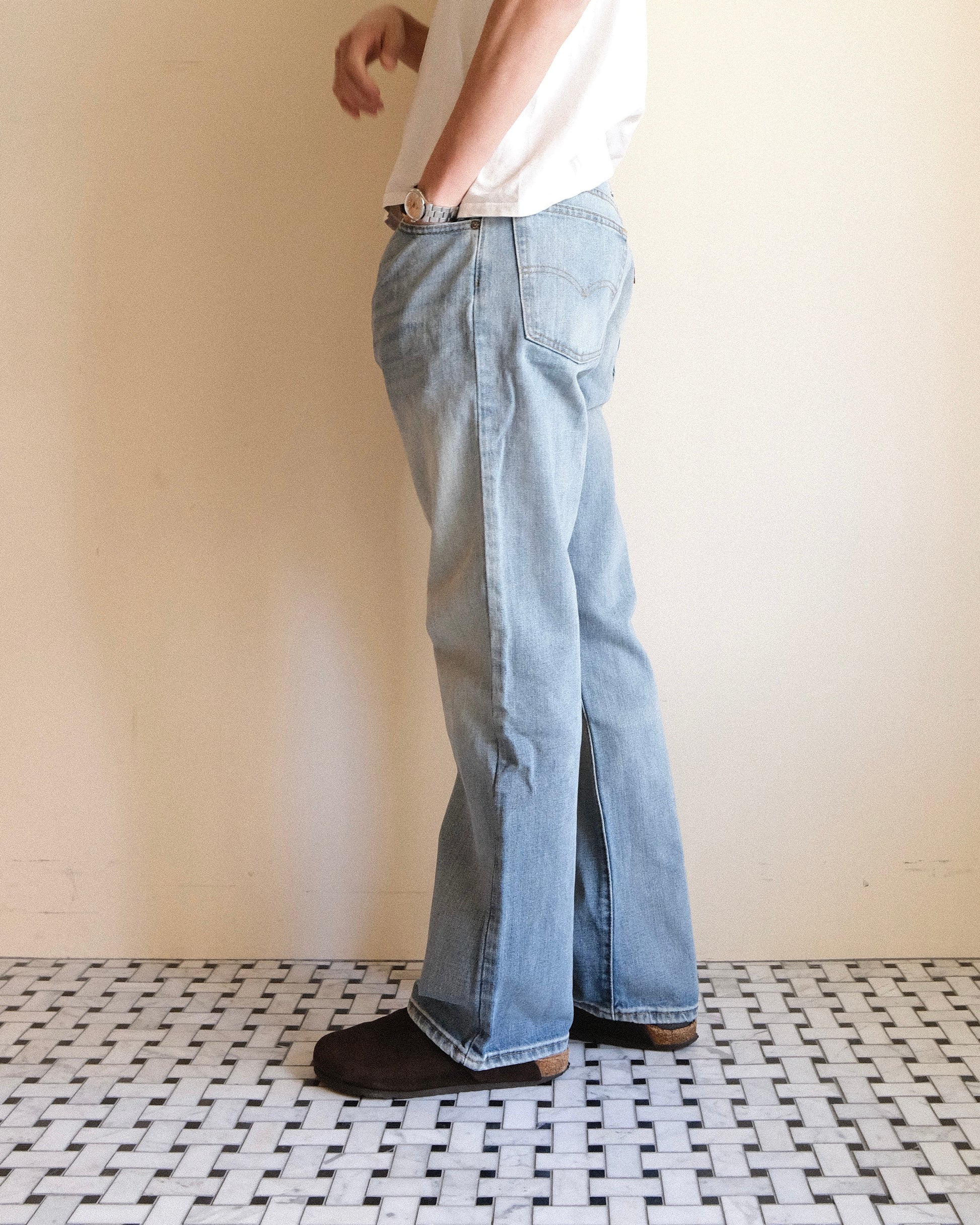 祐天寺・五本木・学芸大学の古着屋、セレクトショップ。[7. Levi's 517 Bootcut Denim Pants / W34 L30]