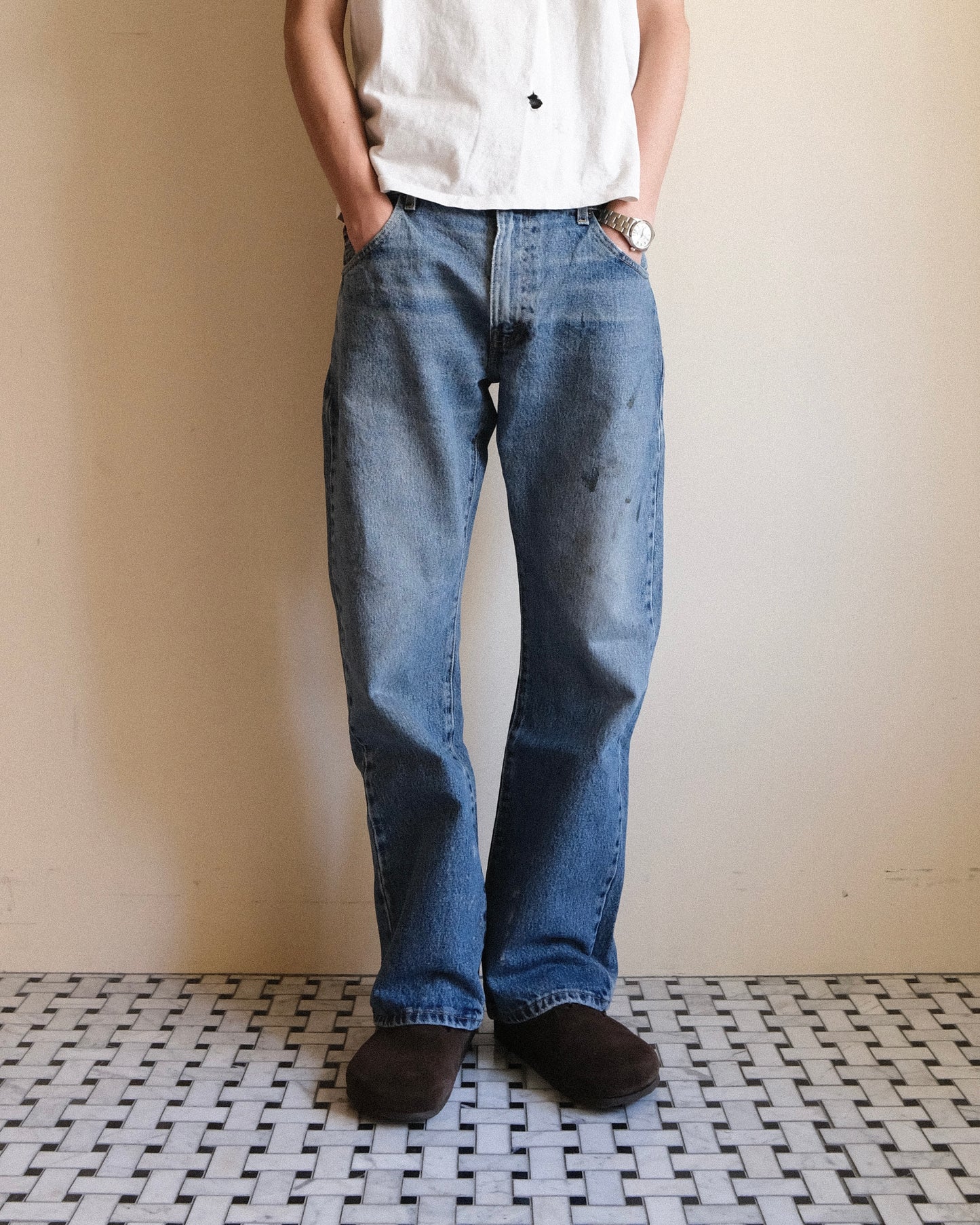 祐天寺・五本木・学芸大学の古着屋、セレクトショップ。[3. Levi's 517 Bootcut Denim Pants /  W34 L30]
