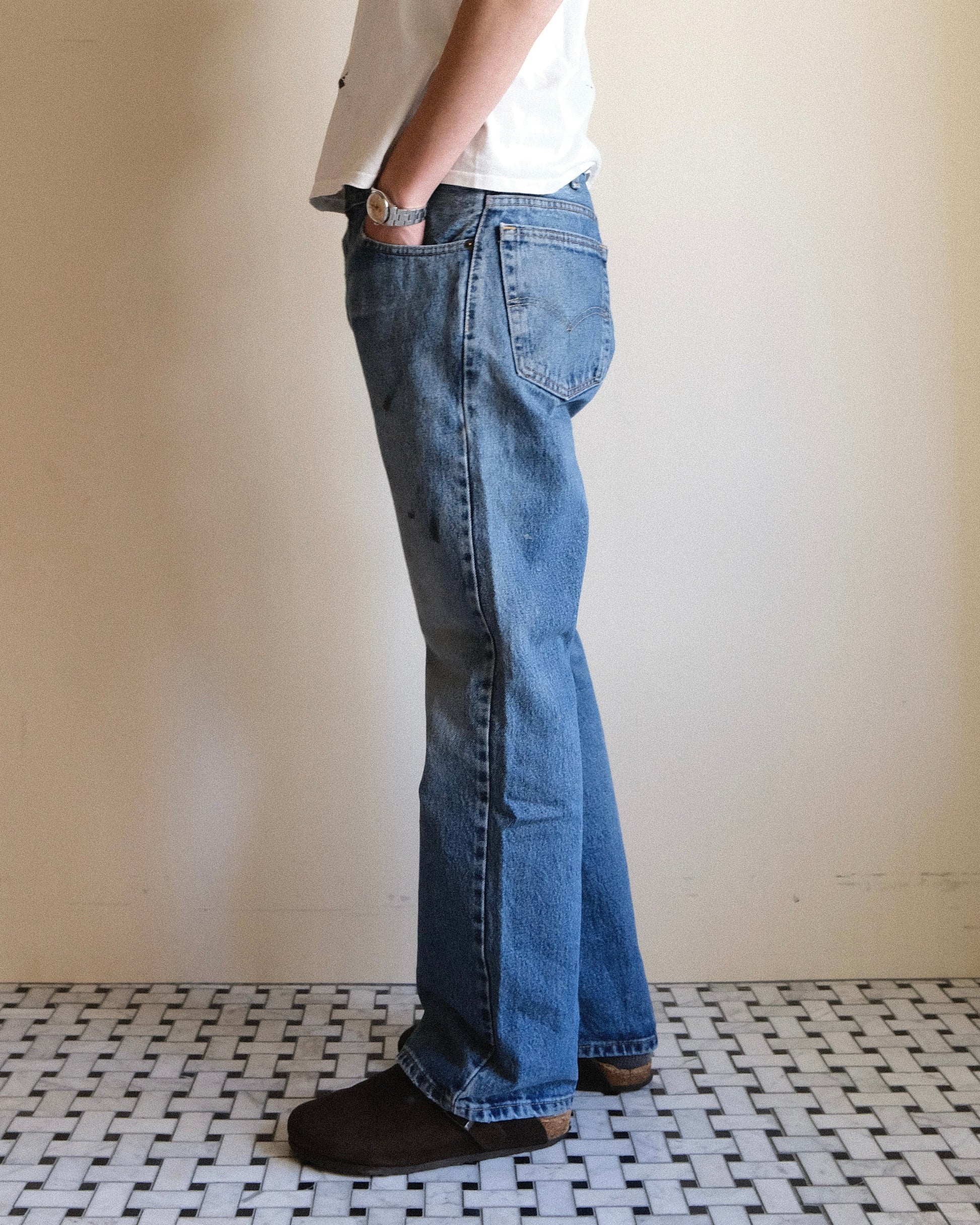 祐天寺・五本木・学芸大学の古着屋、セレクトショップ。[3. Levi's 517 Bootcut Denim Pants /  W34 L30]