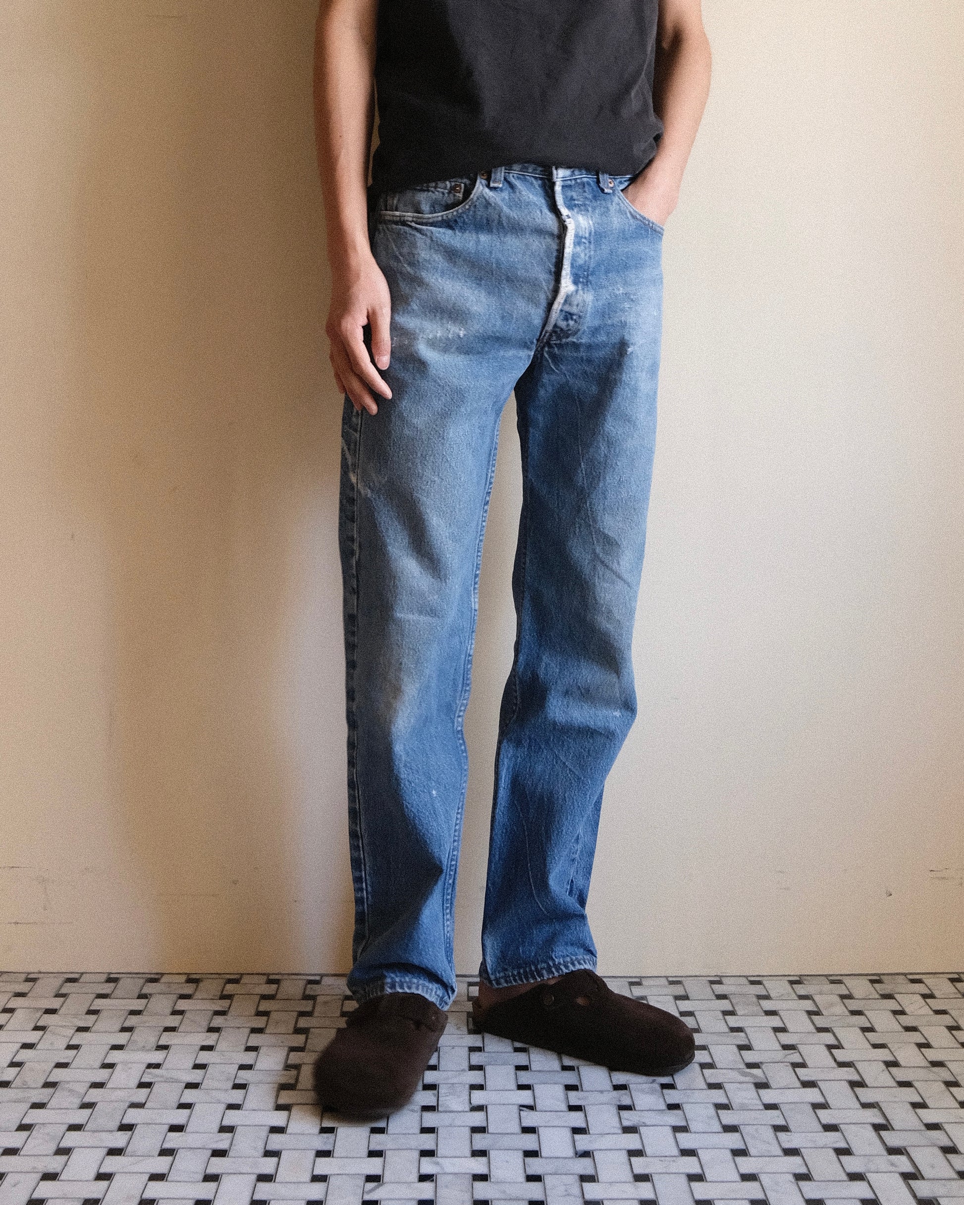祐天寺・五本木・学芸大学の古着屋、セレクトショップ。[11. Levi's 501 Straight Denim Pants / W33 L32]