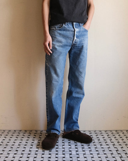 祐天寺・五本木・学芸大学の古着屋、セレクトショップ。[11. Levi's 501 Straight Denim Pants / W33 L32]