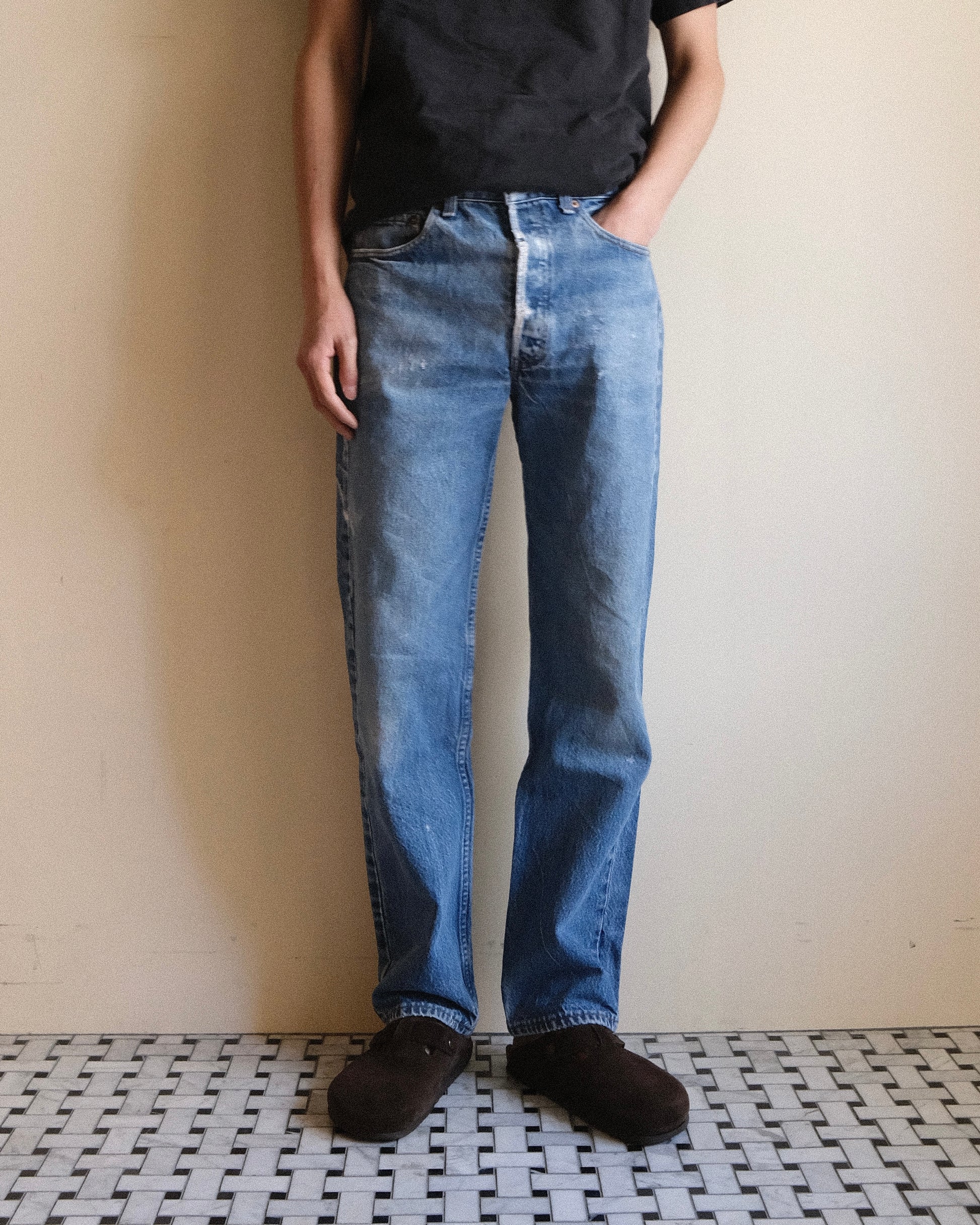 祐天寺・五本木・学芸大学の古着屋、セレクトショップ。[11. Levi's 501 Straight Denim Pants / W33 L32]