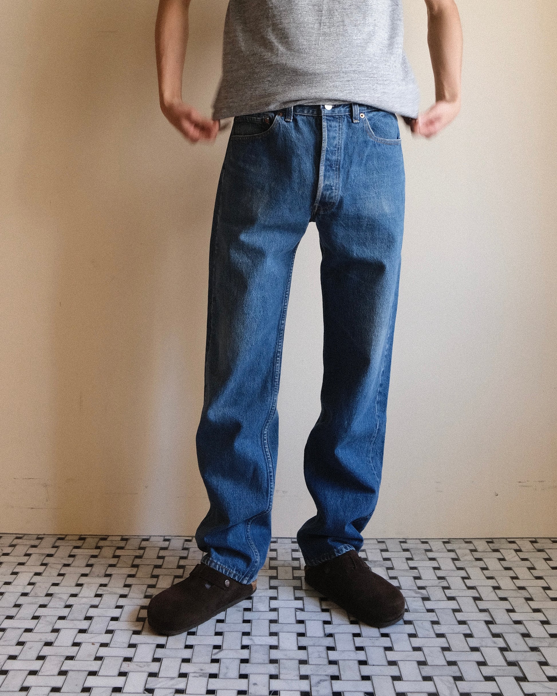 祐天寺・五本木・学芸大学の古着屋、セレクトショップ。[10. Levi's 501 Straight Denim Pants / W34 L34]