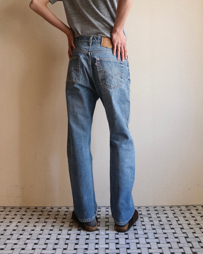 祐天寺・五本木・学芸大学の古着屋、セレクトショップ。[20. Levi's 505 Tapered Straight Denim Pants / W33 L30]