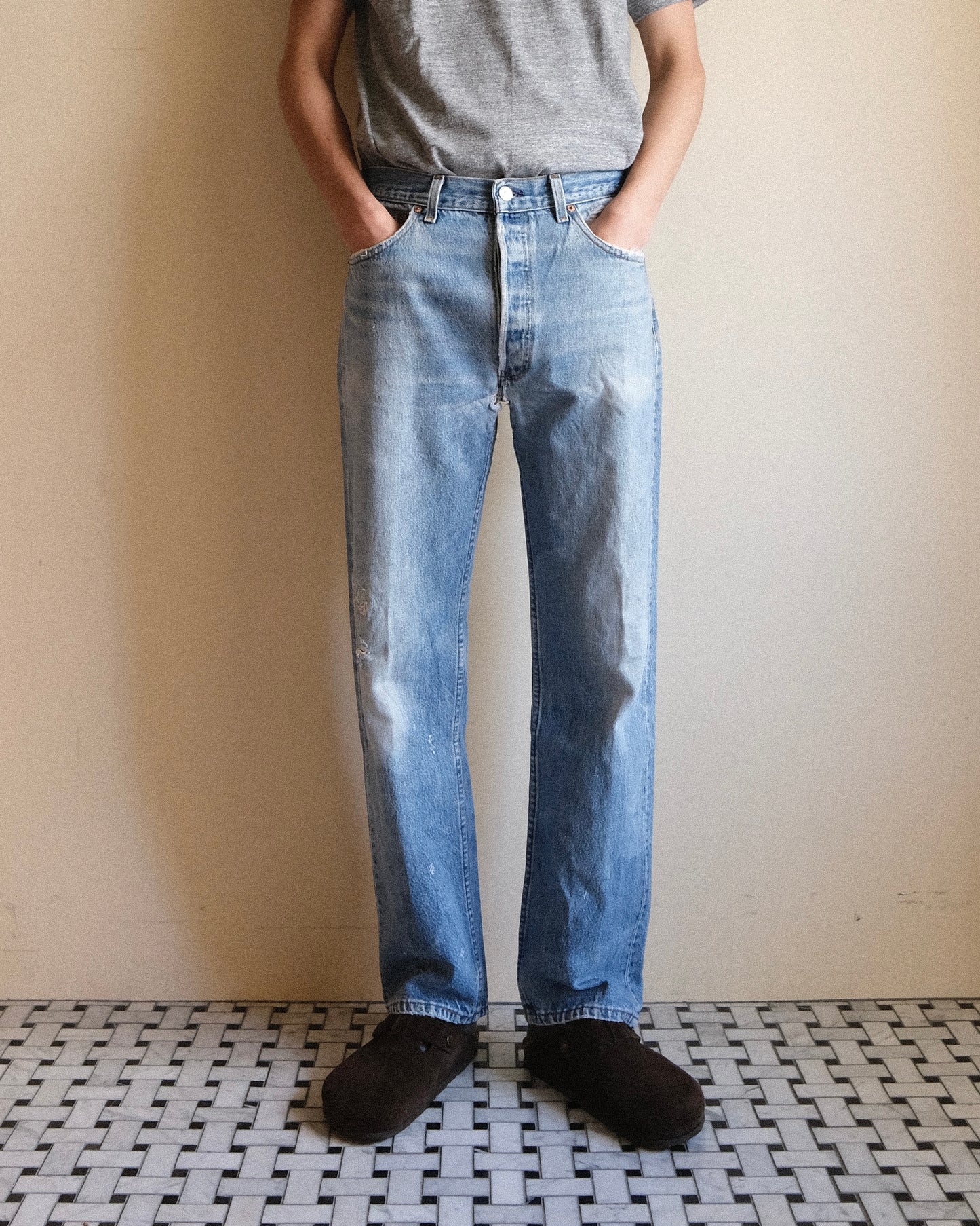 祐天寺・五本木・学芸大学の古着屋、セレクトショップ。[14. Levi's 501 Straight Denim Pants / W34 L30]
