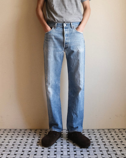 祐天寺・五本木・学芸大学の古着屋、セレクトショップ。[14. Levi's 501 Straight Denim Pants / W34 L30]