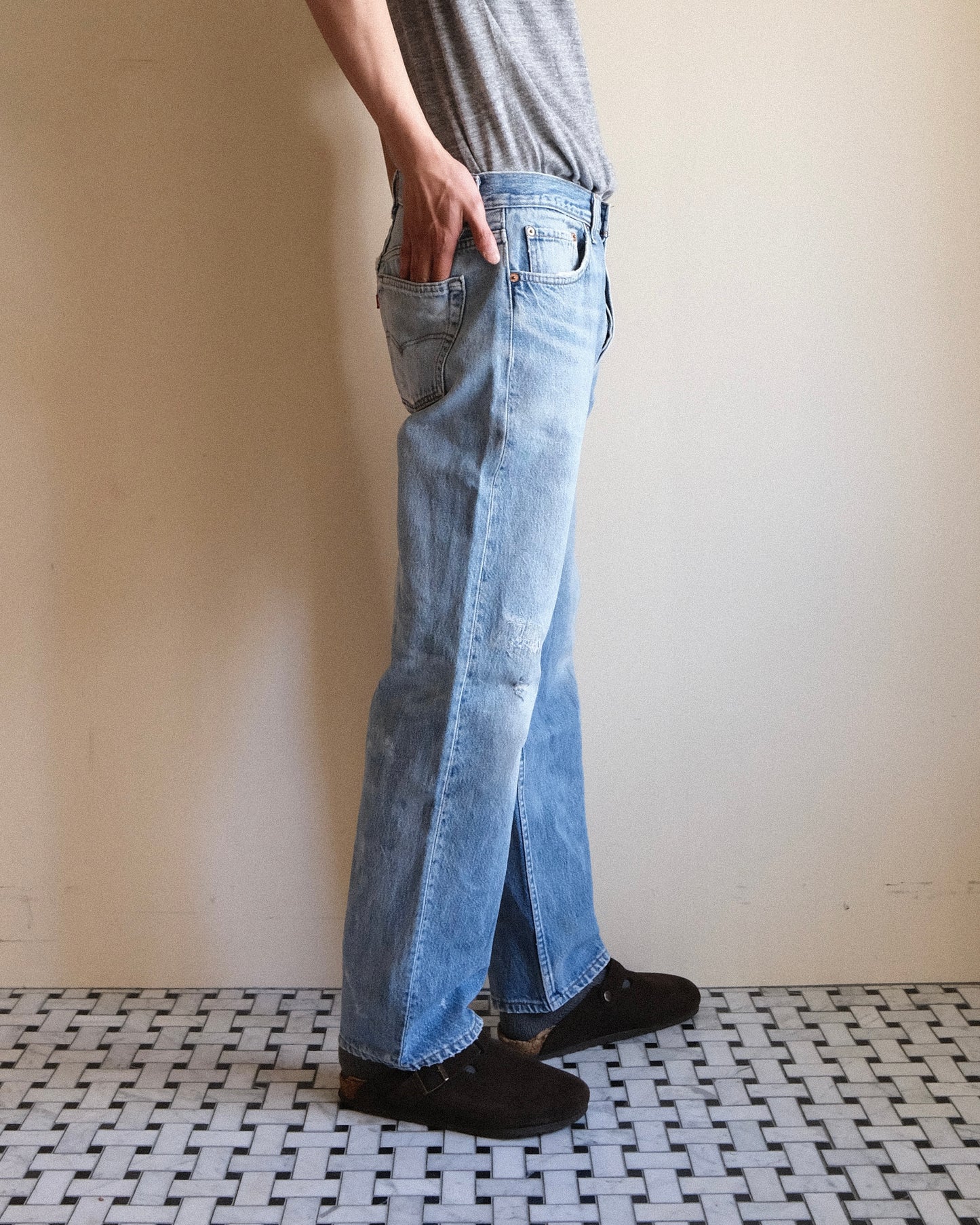 祐天寺・五本木・学芸大学の古着屋、セレクトショップ。[14. Levi's 501 Straight Denim Pants / W34 L30]