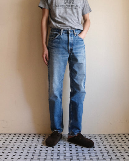 祐天寺・五本木・学芸大学の古着屋、セレクトショップ。[15. Levi's 505 Tapered Straight Denim Pants / W32 L30]