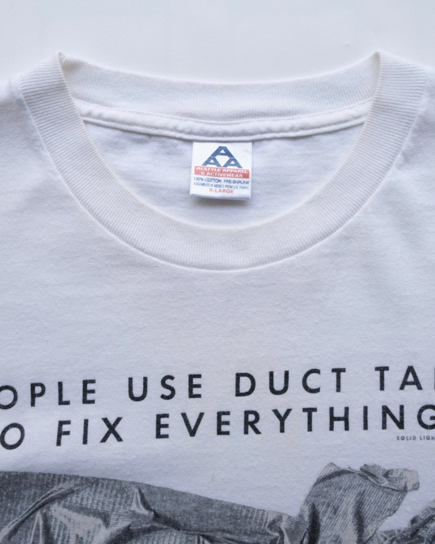 Solid Light “People Use Duct Tape To Fix Everything, God Used Nails” T-Shirt