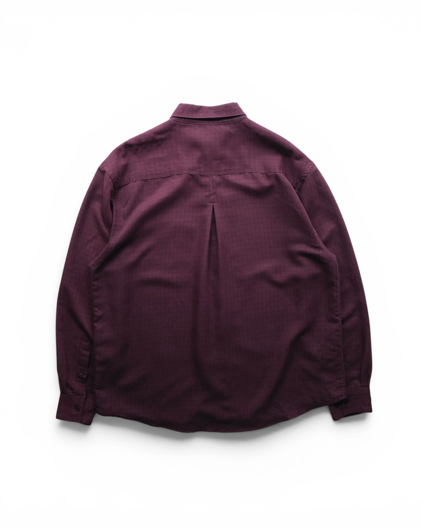 UNTIED - Windowpane Rayon Blend Shirt