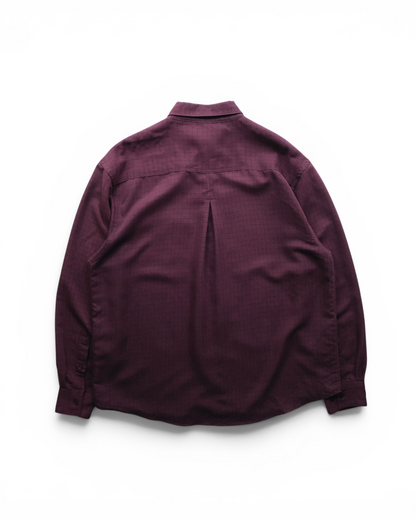UNTIED - Windowpane Rayon Blend Shirt
