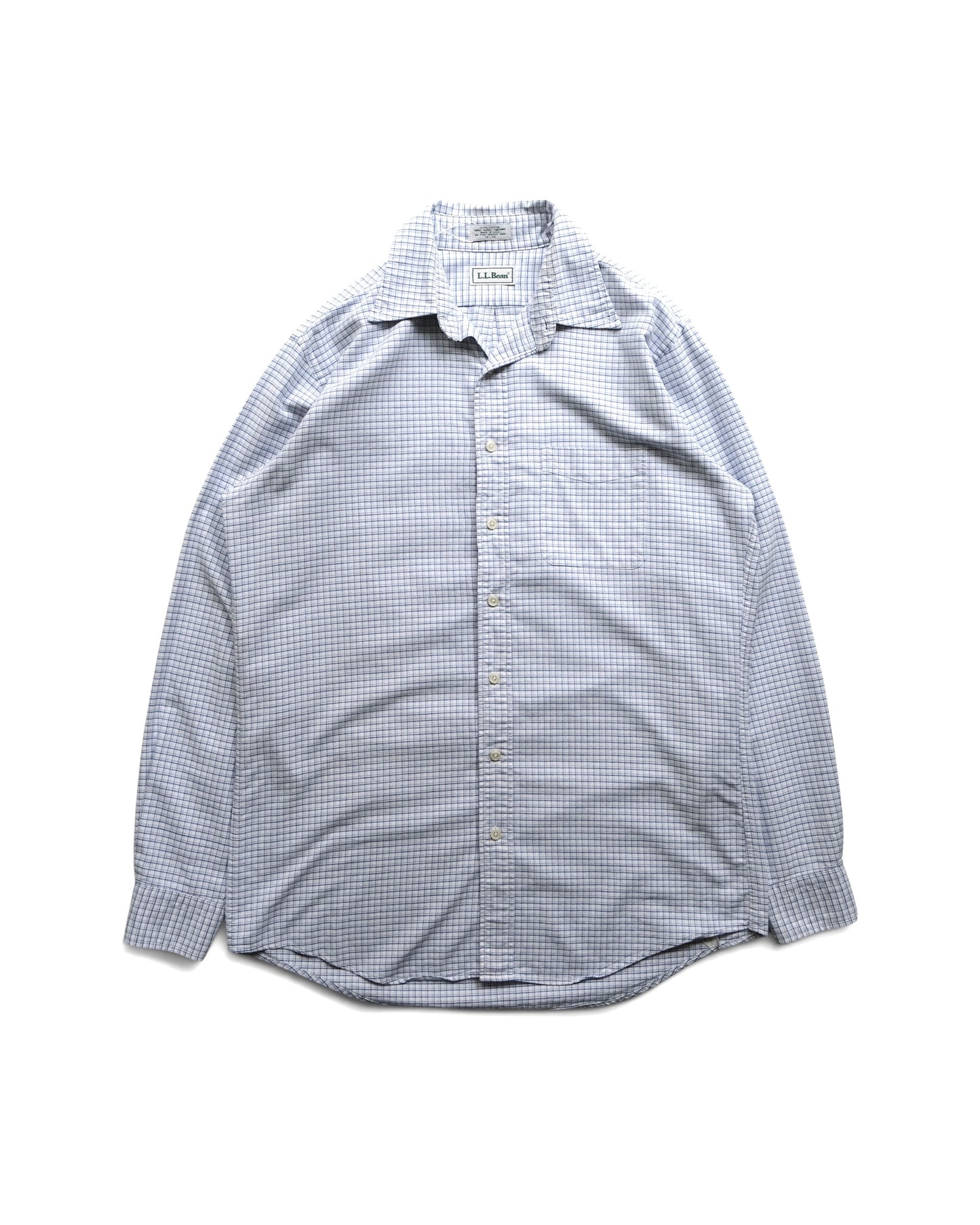 L.L.Bean - Cotton Blue Check BD Shirt