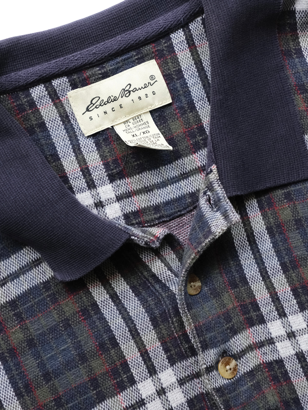 Eddie Bauer - Check Cotton Knit Polo