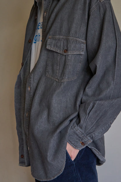 Black Denim CPO Shirts