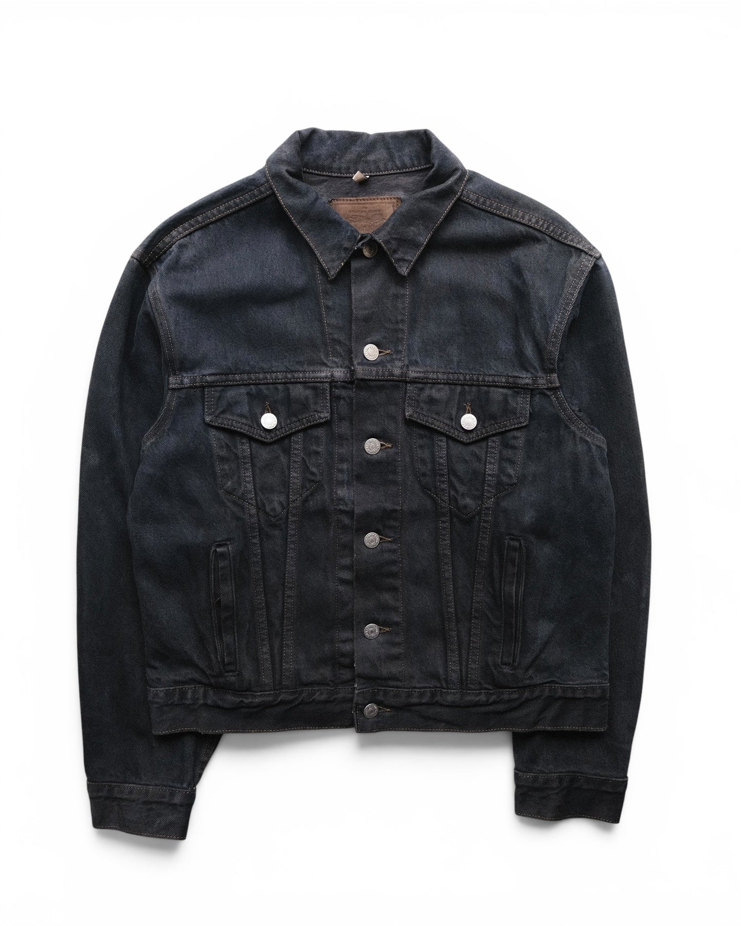 90s Calvin Klein - USA Made Black Denim Jacket