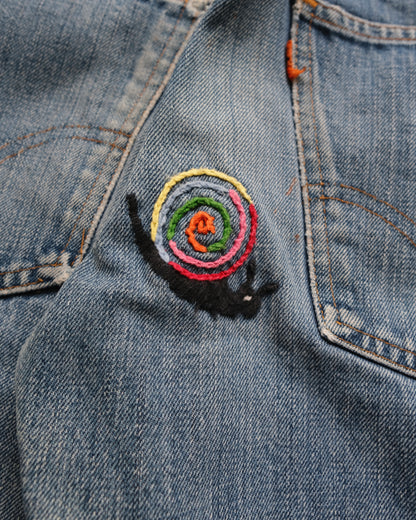 96. Levi's 646 Bell Bottom Denim Pants