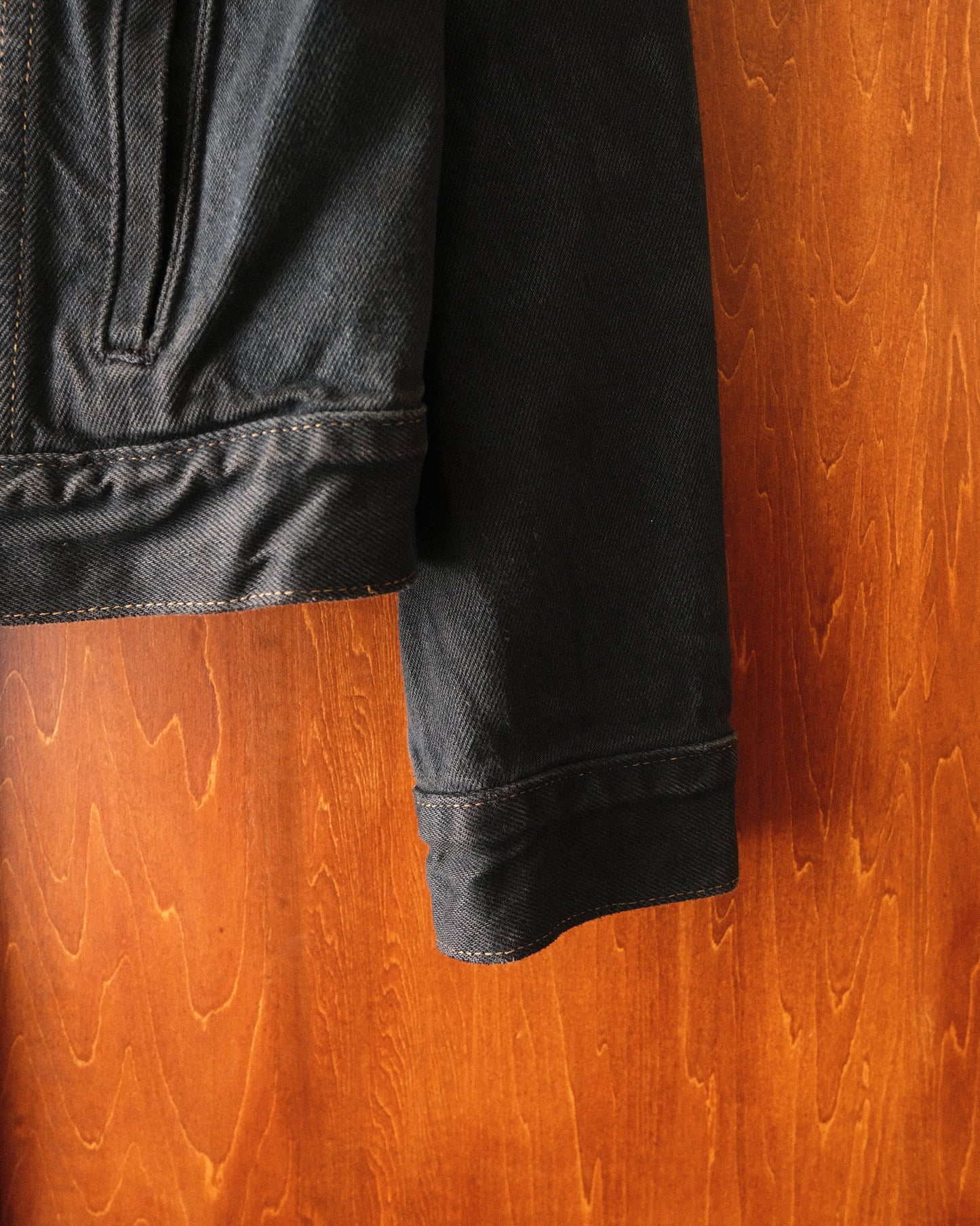 90s Calvin Klein - USA Made Black Denim Jacket
