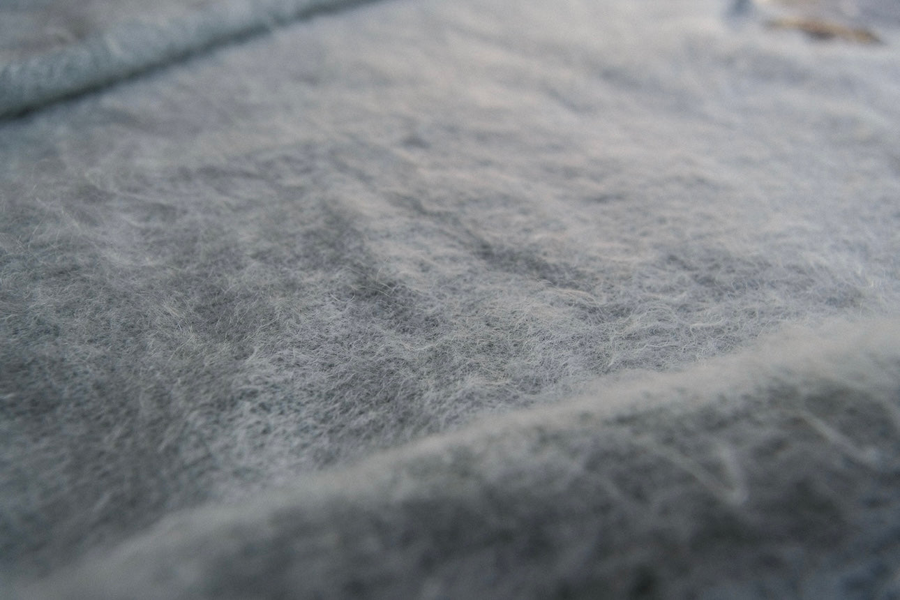 ROUTINE Mohair knit pullover / Light blue